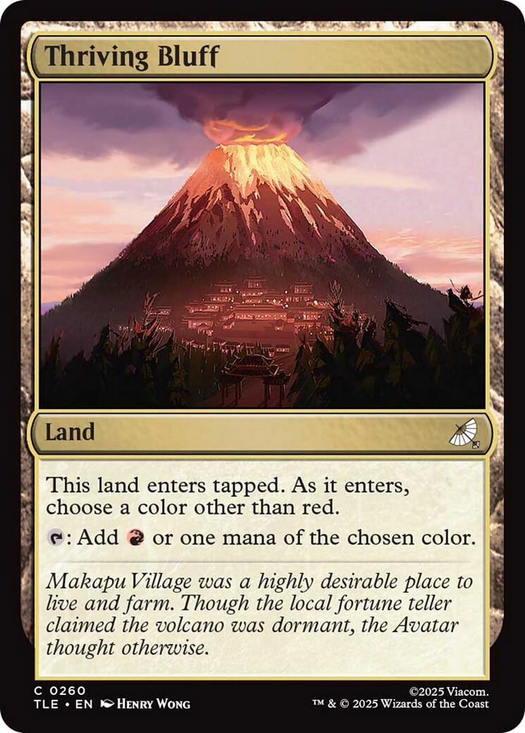 Image for Thriving Bluff (Avatar: The Last Airbender: Eternal-Legal) (260) - Magic: The Gathering
