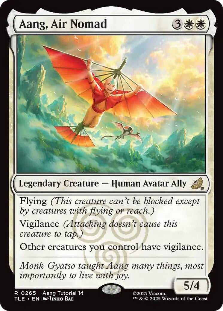 Image for Aang, Air Nomad (0265) (Avatar: The Last Airbender: Eternal-Legal) (265) - Magic: The Gathering