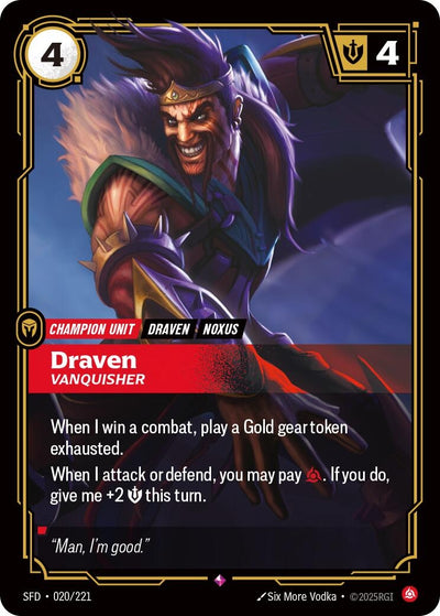 Draven - Vanquisher (Spiritforged) (020/221)