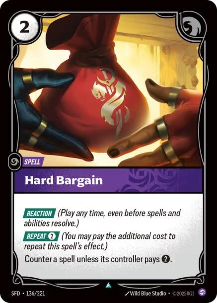 Image for Hard Bargain (Spiritforged) (136/221) - Riftbound: League of Legends Trading Card Game