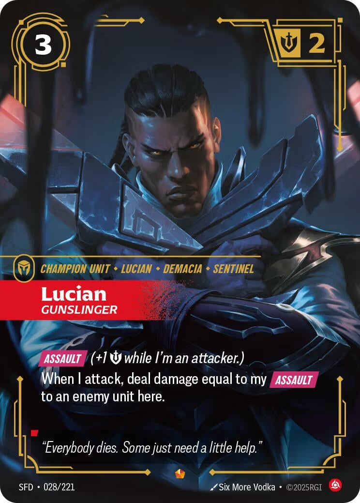 Image for Lucian - Gunslinger (Spiritforged) (028/221) - Riftbound: League of Legends Trading Card Game