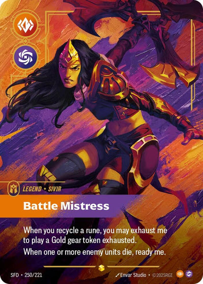 Sivir - Battle Mistress (Overnumbered) (Spiritforged) (250/221)