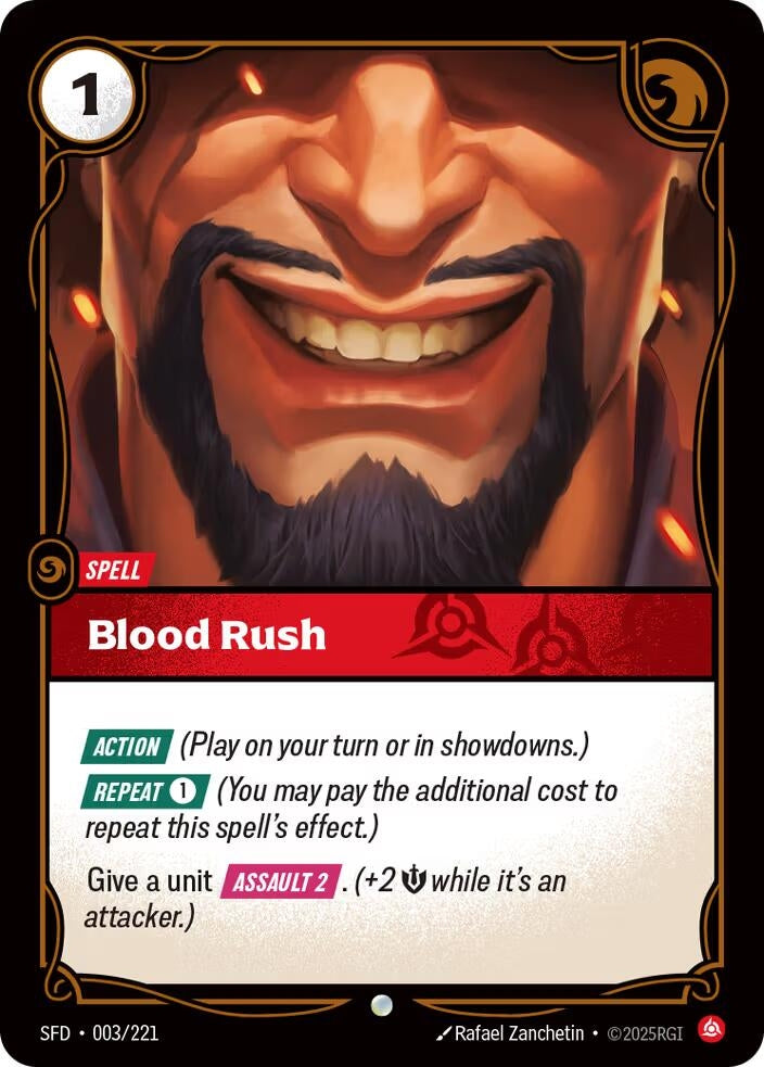 Image for Blood Rush (Spiritforged) (003/221) - Riftbound: League of Legends Trading Card Game