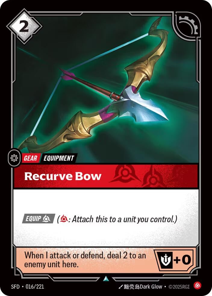 Image for Recurve Bow (Spiritforged) (016/221) - Riftbound: League of Legends Trading Card Game