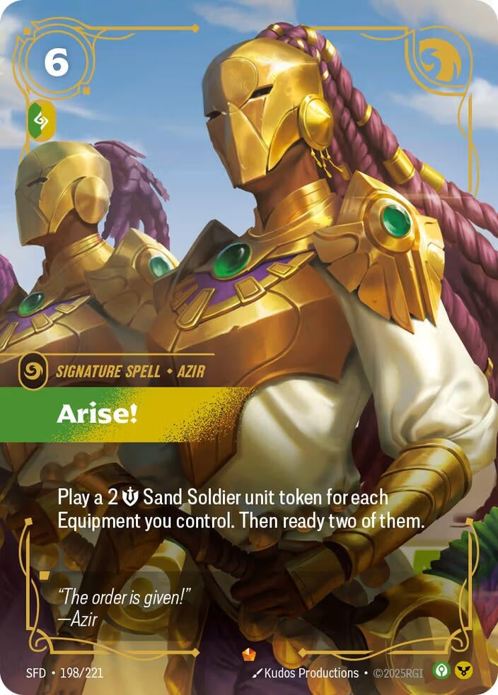 Image for Arise! (Spiritforged) (198/221) - Riftbound: League of Legends Trading Card Game