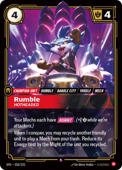 Rumble - Hotheaded (Spiritforged) (026/221)