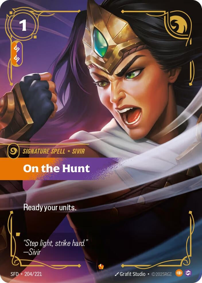 Image for On the Hunt (Spiritforged) (204/221) - Riftbound: League of Legends Trading Card Game
