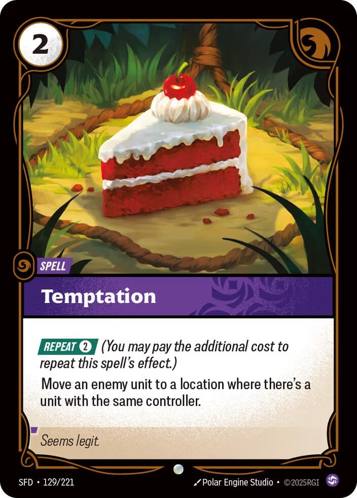 Image for Temptation (Spiritforged) (129/221) - Riftbound: League of Legends Trading Card Game