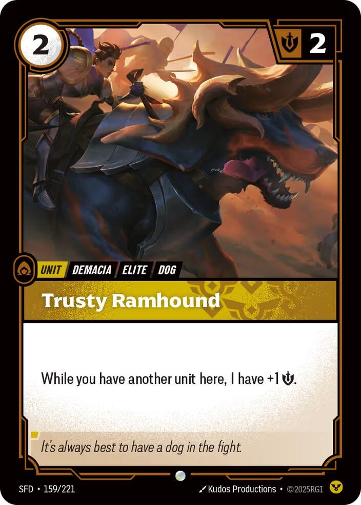 Image for Trusty Ramhound (Spiritforged) (159/221) - Riftbound: League of Legends Trading Card Game