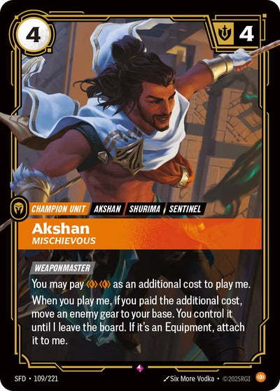 Akshan - Mischievous (Spiritforged) (109/221)