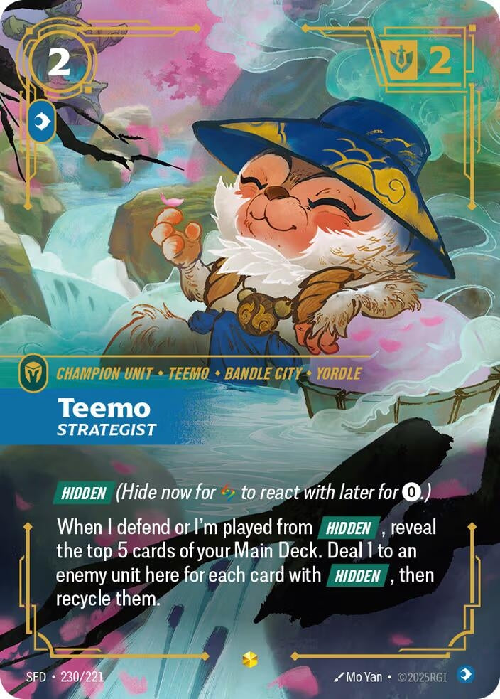 Image for Teemo - Strategist (Overnumbered) (Spiritforged) (230/221) - Riftbound: League of Legends Trading Card Game