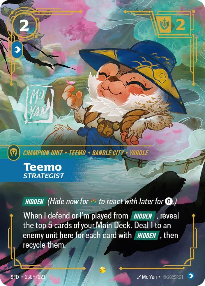 Image for Teemo - Strategist (Signature) (Spiritforged) (230*/221) - Riftbound: League of Legends Trading Card Game