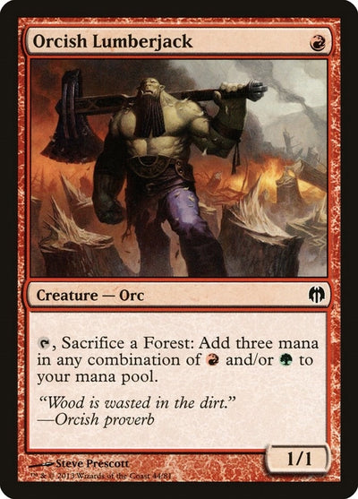 Orcish Lumberjack (44) (Duel Decks: Heroes vs. Monsters) (DDL)