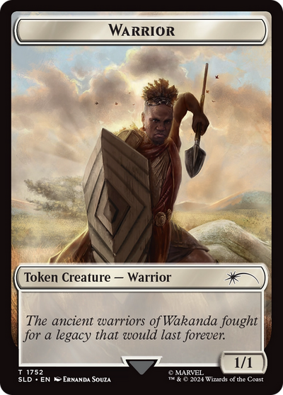 Warrior Token (Rainbow Foil) (1752) (SLD)