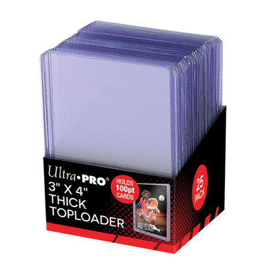 3" x 4" Ultra Clear Premium Toploaders 100pt (25ct)