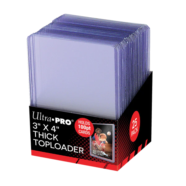 3" x 4" Ultra Clear Premium Toploaders 100pt (25ct)