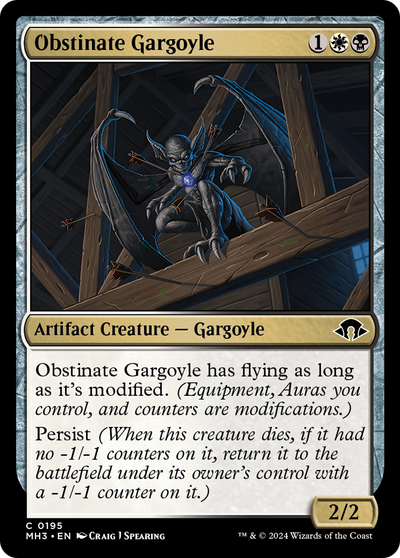 Obstinate Gargoyle (195) (MH3)