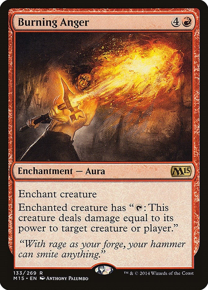 Image for Burning Anger (133) (M15) - Magic: The Gathering