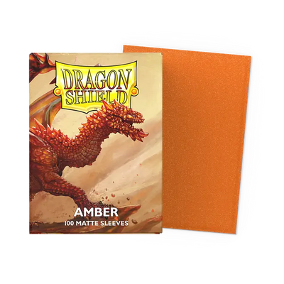Dragon Shield Matte Sleeve - Amber ‘Rav’ 100ct