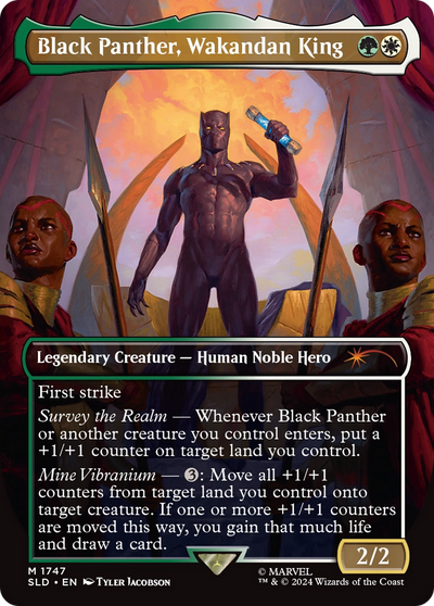 Black Panther, Wakandan King (Rainbow Foil) (1747) (SLD)