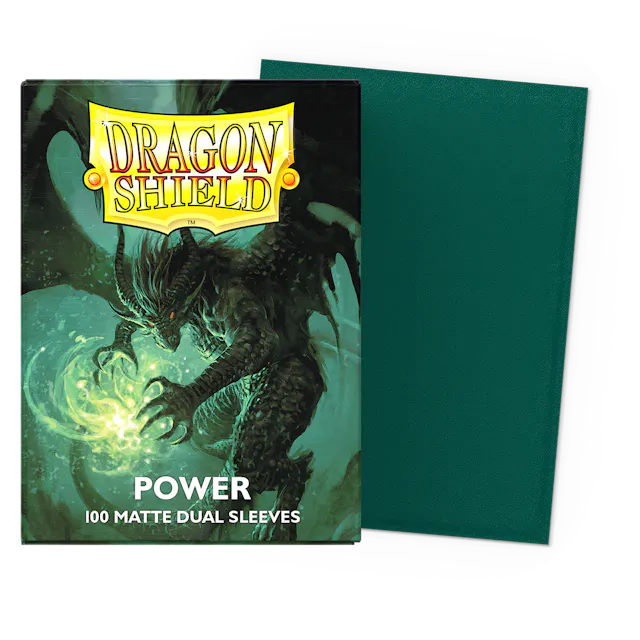 Dragon Shield Sleeves: Matte Dual - Power 100ct