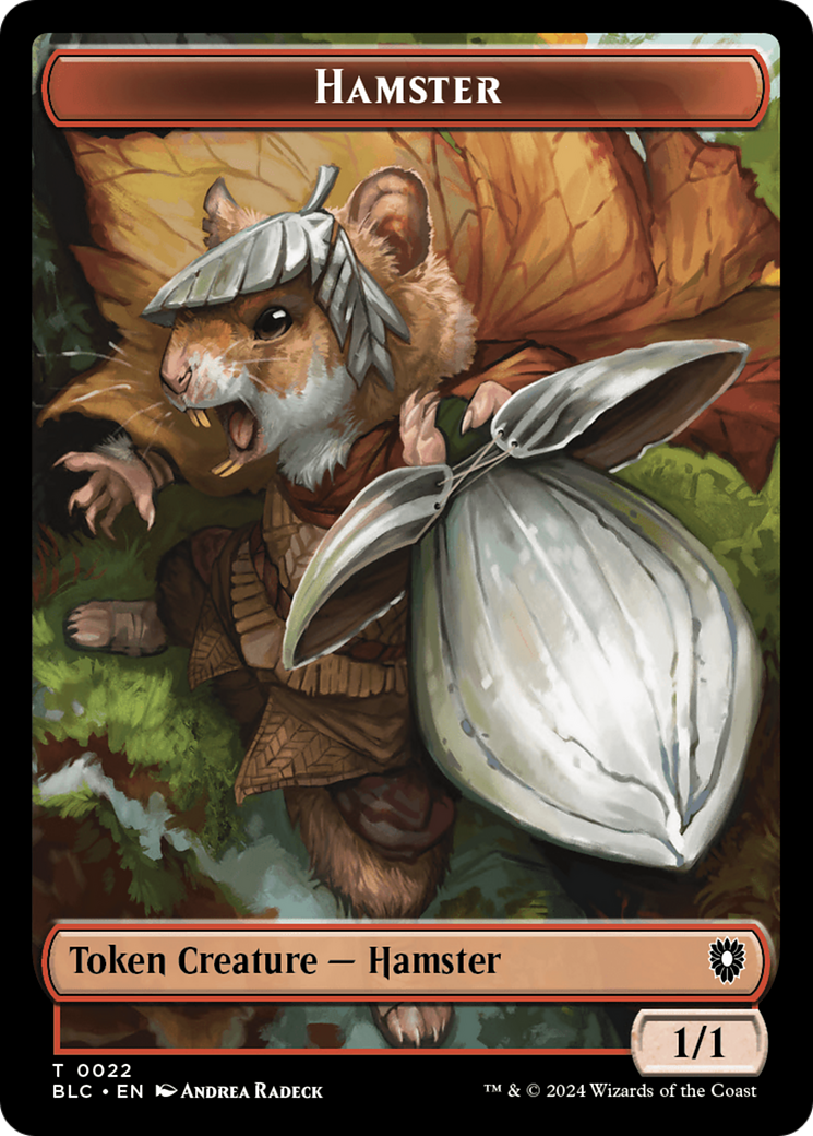 Hamster // City's Blessing Double-Sided Token [Bloomburrow Commander Tokens]