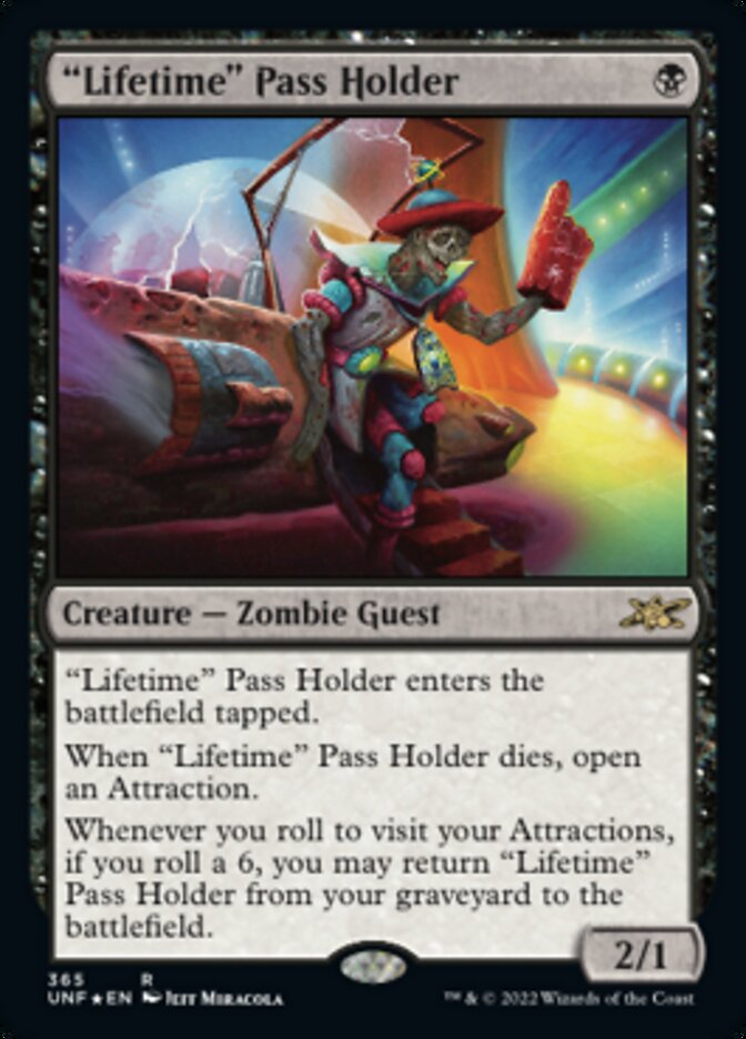 "Lifetime" Pass Holder (Galaxy Foil) (365) (UNF)