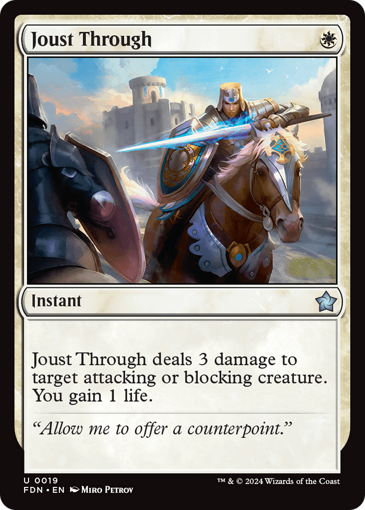 Joust Through [Foundations]