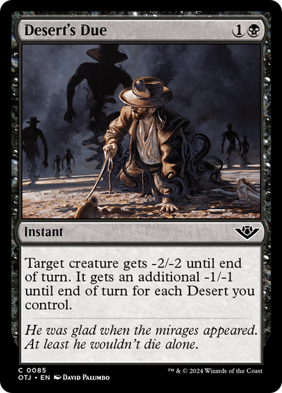 Desert's Due (85) (OTJ)