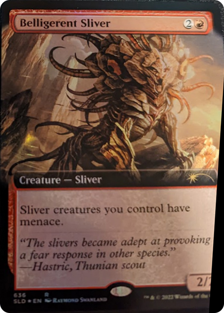 Belligerent Sliver (Extended Art) [Secret Lair Drop Series]