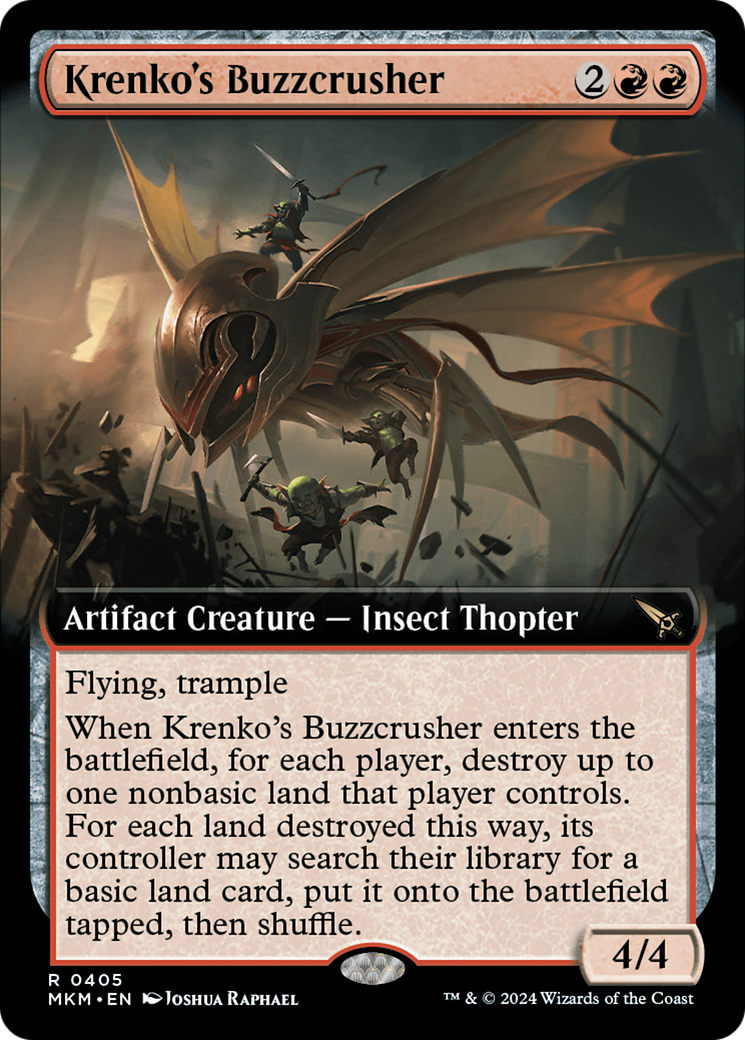 Krenko's Buzzcrusher (Extended Art) (405) (MKM)