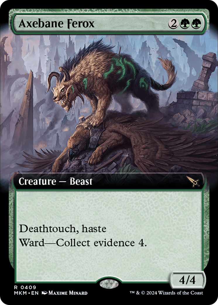 Axebane Ferox (Extended Art) (409) (MKM)
