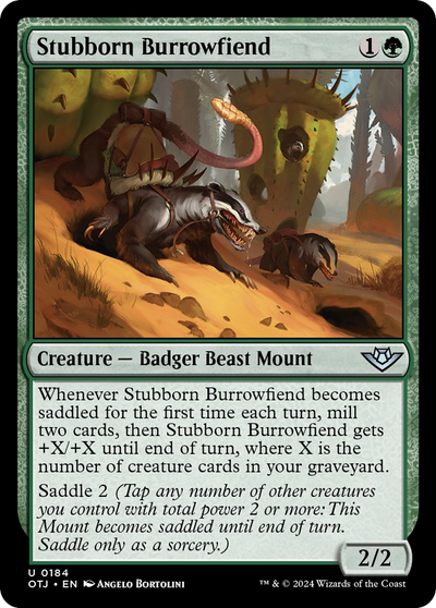 Stubborn Burrowfiend (184) (OTJ)