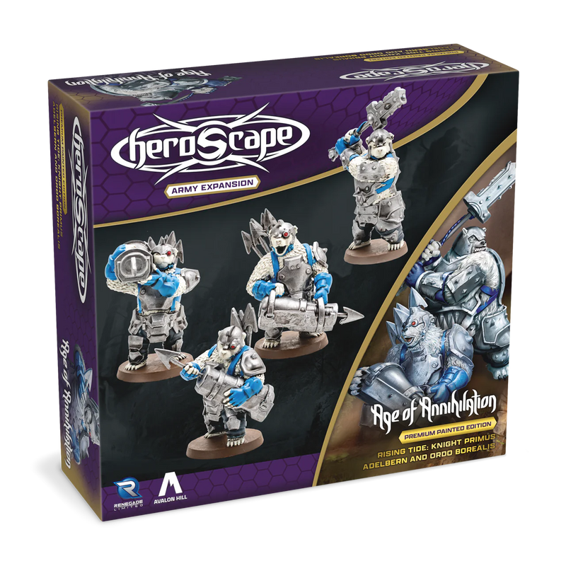 Heroscape: Rising Tide Knight Primus Adelbern & Ordo Borealis Army Expansion