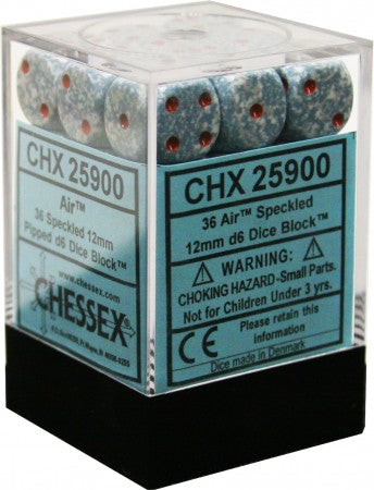 SPECKLED 36D6 AIR 12MM DICE SET