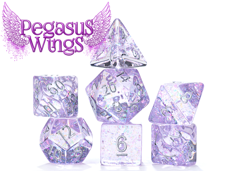 Holographic Dice - Pegasus Wings