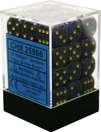 SPECKLED 36D6 TWILIGHT 12MM DICE SET