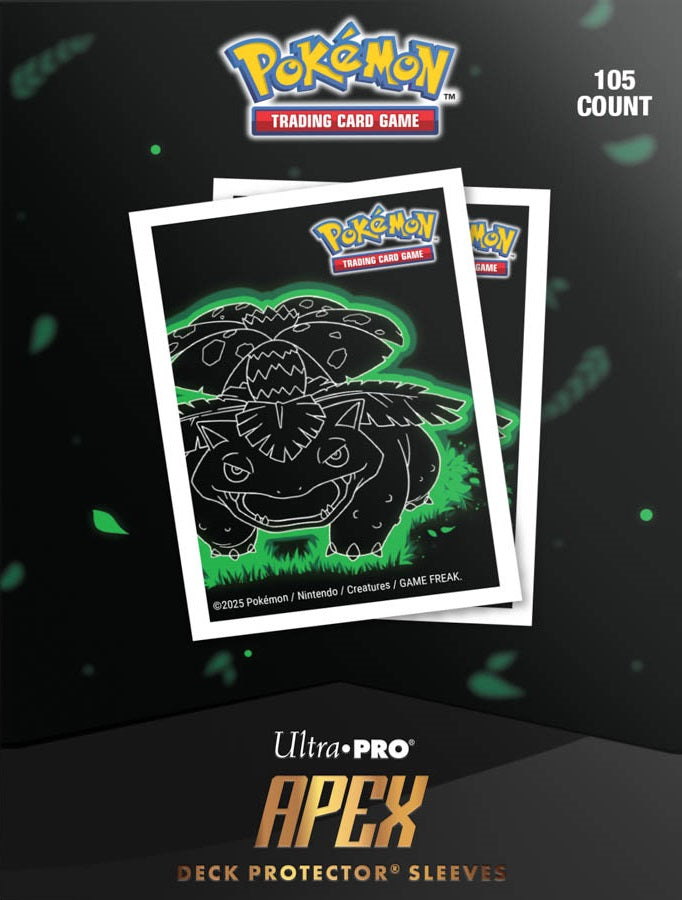 Ultra Pro Apex Sleeves Pokemon Neon Kanto - Venusaur