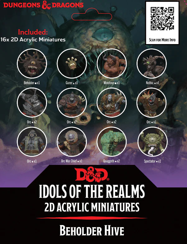 D&D Idols of the Realms: Essentials 2D Miniatures – Beholder's Hive