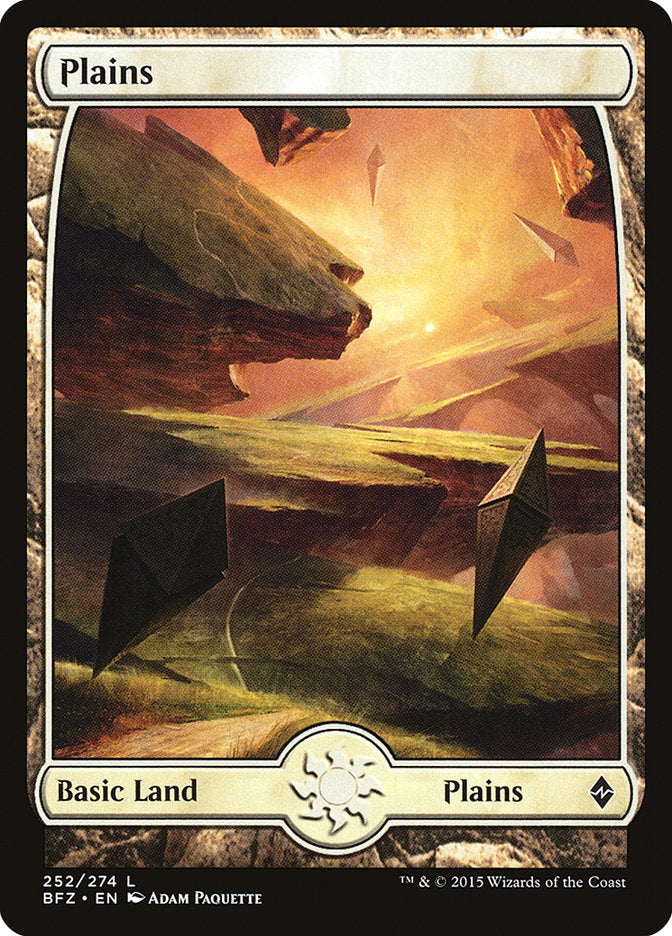 Plains (252) - Full Art (252) (BFZ)