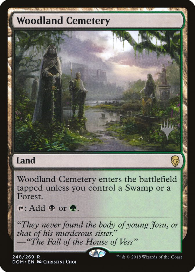Woodland Cemetery (Promo Pack) [Dominaria Promos]