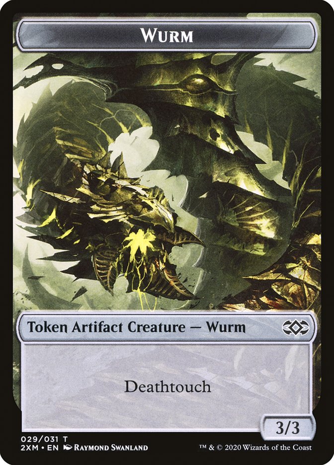 Elephant // Wurm (029) Double-Sided Token [Double Masters Tokens]