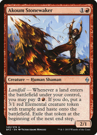 Akoum Stonewaker (140) (BFZ)