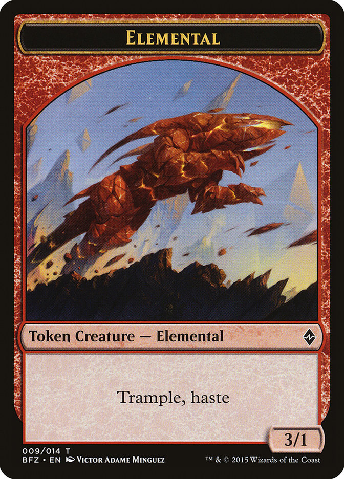 Elemental Token (009) (9) (BFZ)