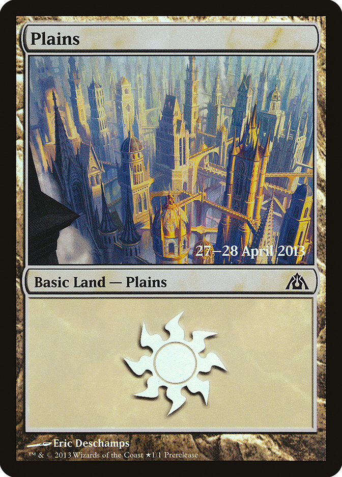 Plains (157) [Dragon's Maze Prerelease Promos]