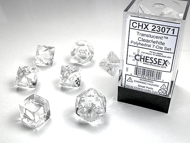 Chessex: Translucent Polyhedral Dice Set