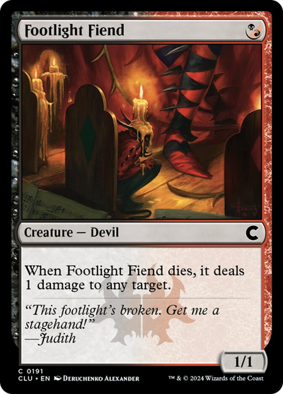 Footlight Fiend (191) (CLU)
