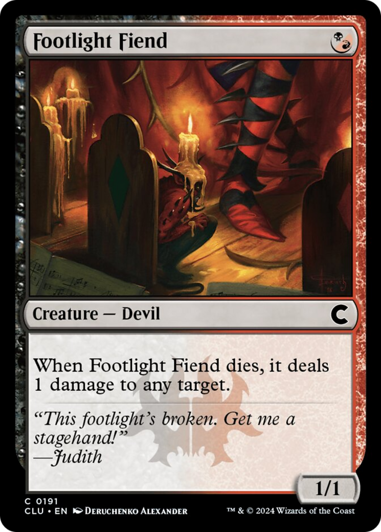 Footlight Fiend (191) (CLU)