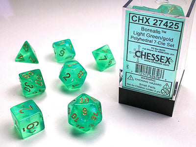 Chessex: Borealis™ Polyhedral Dice sets
