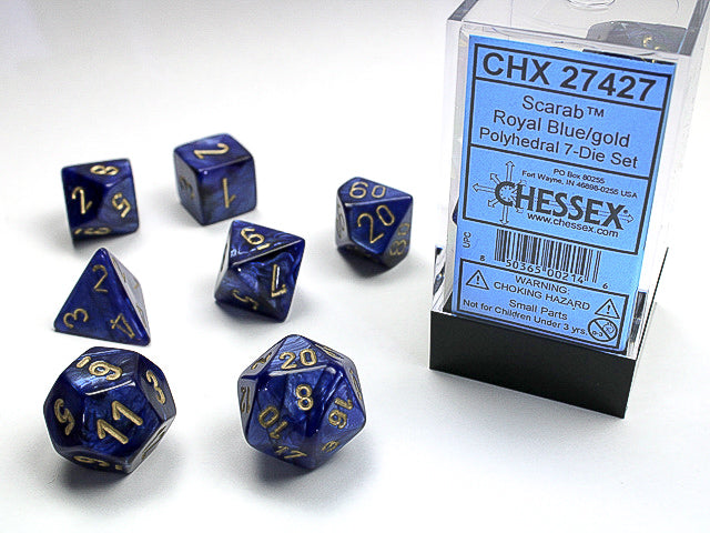 Chessex: Scarab™ Polyhedral Dice sets